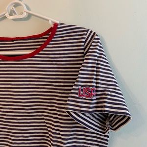 Striped Cropped Tee